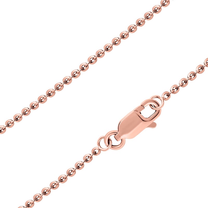 SEA OF ICE Sparkle Paillette Italian Chain Necklace â€“Silver Chain Necklace for Women and Men â€“ 925 Sterling Silver ring Clasp Jewelry Chain â€“ Multisize Silver Chain Unisex - Image 1